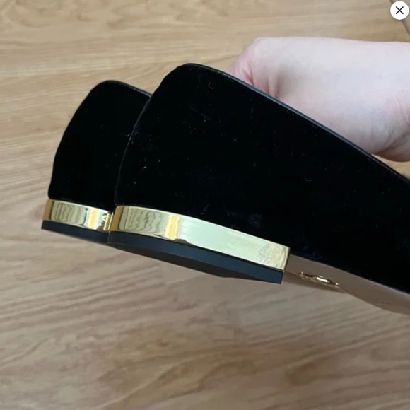 Charlotte Olympia Black Velvet Size 38 Kitty Flats (only worn once) - Picture 5 of 10